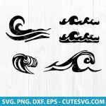 Wave SVG Cut File | Ocean Wave SVG | Surf Wave SVG Bundle | PNG | DXF | EPS | For Cricut and Silhouette