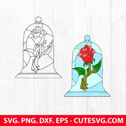 BEAUTY-AND-THE-BEAST-ROSE-SVG-FILE