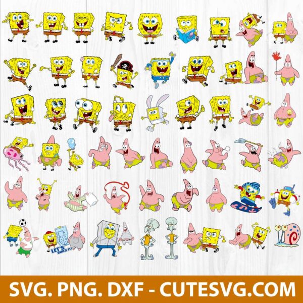 SpongeBob SVG Bundle