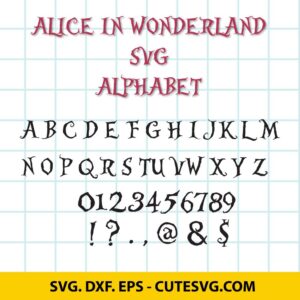 ALICE IN WONDERLAND SVG FONT