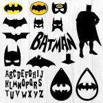 BATMAN SVG Cut File | Batman SVG Bundle | Batman Alphabet Font SVG | Batman Earring SVG | PNG | DXF | EPS | for Cricut