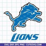 Detroit Lions SVG Cut File | Football SVG | NFL SVG | PNG | DXF | EPS | for Cricut and Silhouette