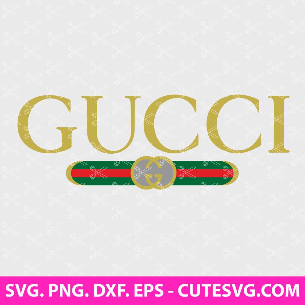 Tarief Heer Perfect Gucci Logo SVG File | Luxury Brand Fashion Logo SVG Cut File | PNG | DXF |  EPS | Cut Files for cricut and Silhouette