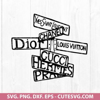 Luxury Street sign svg