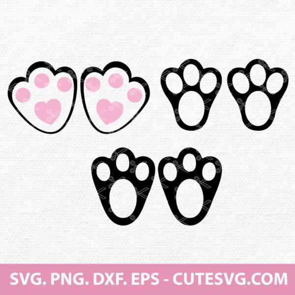 Bunny Feet SVG Bundle