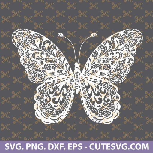 Butterfly Mandala SVG