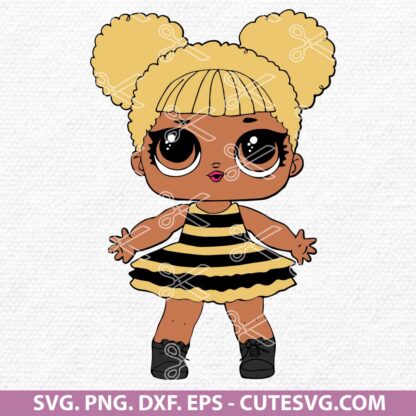 Queen Bee LOL Surprise Doll SVG | PNG | DXF | EPS | Cut Files For ...