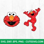 Elmo SVG, Sesame Street SVG, Red Monster SVG, Elmo Face SVG, Elmo Face PNG, DXF, EPS, Cut Files for Cricut and Silhouette