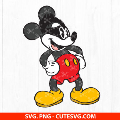Mickey Mouse Punk SVG Cut File