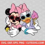 Minnie Mouse SVG, Minnie Cricut, Daisy Duck SVG, Mickey Mouse SVG, Minnie SVG, PNG, DXF, EPS, Cut Files