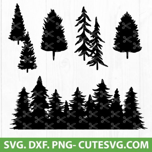 Pine Tree Svg Cut File, Tree Svg File, Christmas Tree Svg, for Cricut ...