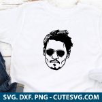 Johnny Depp SVG Cut File DXF PNG EPS for Cricut and Silhouette Instant Download