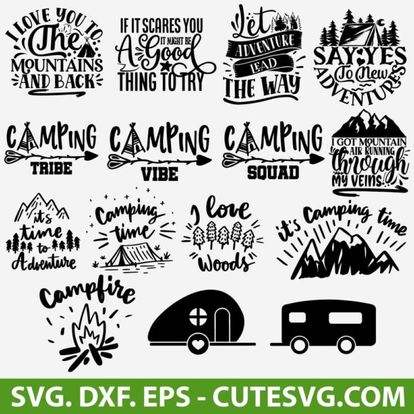 Camping SVG Bundle