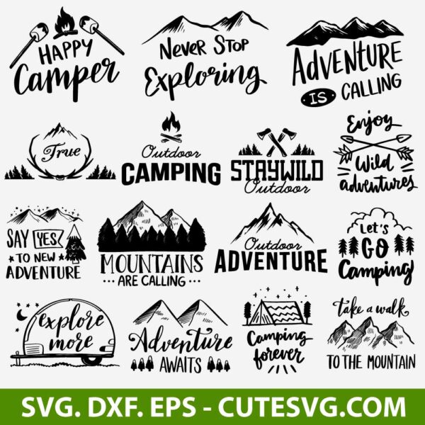 Camping SVG Bundle