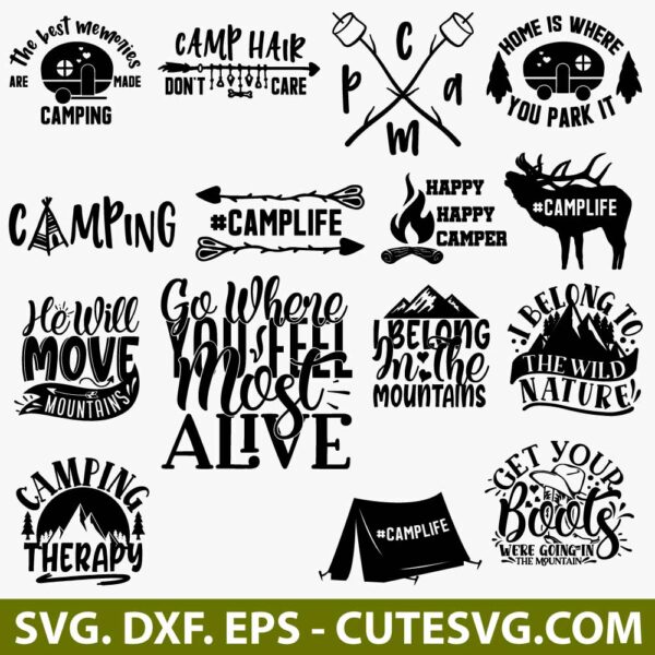 Camping Svg Bundle