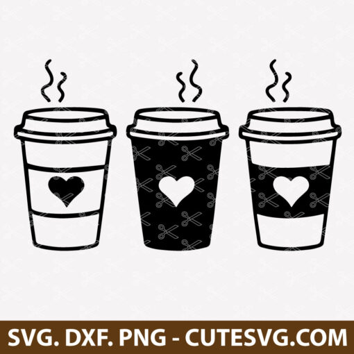 Coffee Cup SVG File | Coffee Cup Bundle SVG | PNG | DXF | EPS | for ...