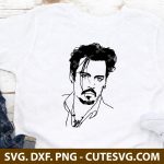 Johnny Depp SVG Cut File | Johnny Depp Clipart | Johnny Depp Vector | Johnny Depp PNG | DXF | EPS | Cricut | Silhouette