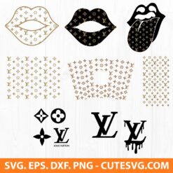 LV SVG, Louis Vuitton SVG, Louis Vuitton SVG Bundle, PNG, DXF, EPS, Cut ...