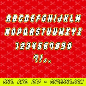 Lego brick letters and number SVG