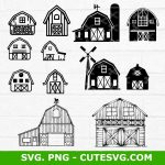 BARN SVG Bundle, farm svg, barn farmhouse svg, farming svg, png, for Cricut and Silhouette