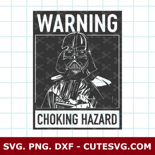 Choking Hazard Star Wars Darth Vader SVG