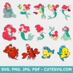 Little Mermaid SVG Bundle, Mermaid svg, Ariel svg, Life In The Bubble svg, Fairytail Princess svg, Ariel Mermaid svg, png, jpg, pdf, eps, cut files