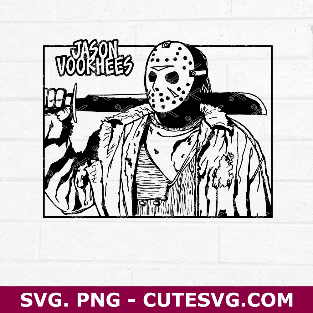 Jason Voorhees SVG, Jason Voorhees PNG, Friday The 13th SVG, Horror ...