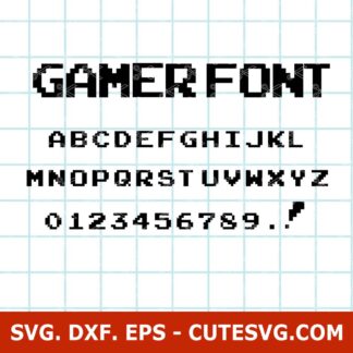 Gamer font SVG