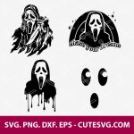 Ghost Face SVG Ghost Face PNG Ghost Faces SVG Scream Svg Scream Drip SVG Scream Ghost Face, Ghost Tattoo, DXF, EPS, Cut Files