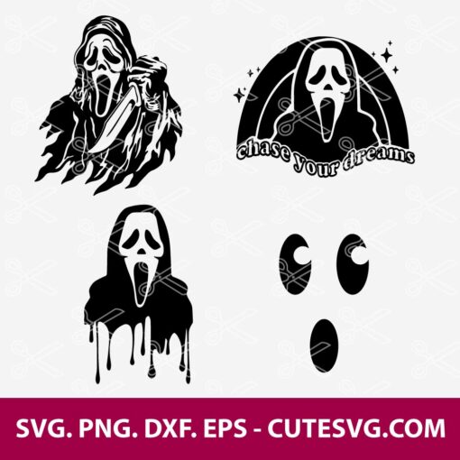 Ghost Face SVG Ghost Face PNG Ghost Faces SVG Scream Svg Scream Drip ...