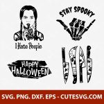 HALLOWEEN SVG | Happy Halloween SVG | Wednesday Addams SVG | HORROR MOVIE SVG | Stay Spooky SVG | PNG | DXF | EPS | Cut Files