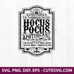 Hocus Pocus Apothecary SVG, Halloween SVG, Est 1693 SVG, The Sanderson Sisters SVG, Apothecary SVG, PNG, DXF, EPS, Cut Files