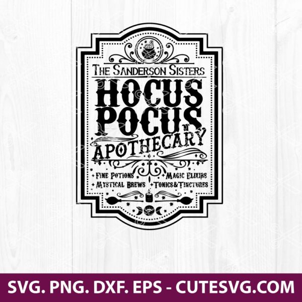 Hocus Pocus Apothecary SVG