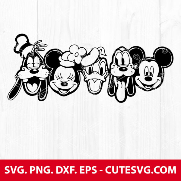 Mickey & Friends SVG