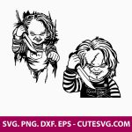 Chucky SVG Cut File, Horror Movies SVG, Childs Play SVG, Halloween SVG, PNG, DXF, EPS, Cut Files for Cricut and Silhouette