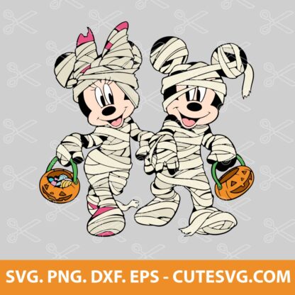Mickey and Minnie Halloween SVG