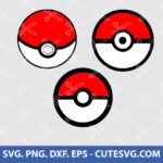 Pokeball SVG, Pokemon SVG, Pokemon Ball SVG, PNG