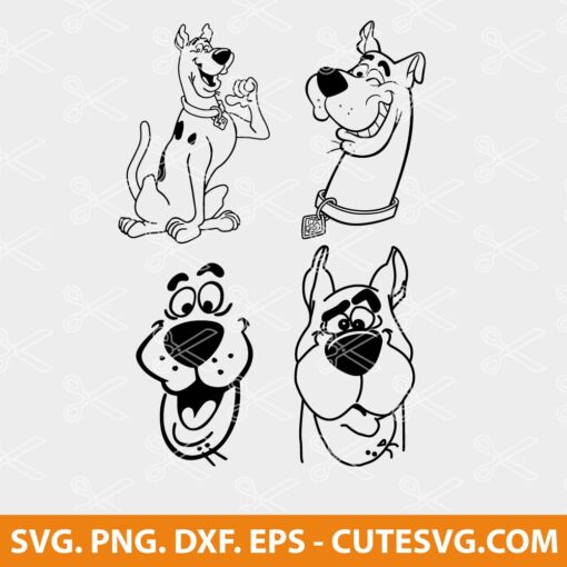 Scooby Doo SVG Cut File, Scooby Doo Clipart, Scooby Doo Vector, PNG ...