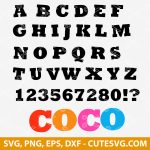 Coco font SVG, Coco svg, Coco font svg, Coco font cricut, Coco font silhouette, Coco cuttable font, png, dxf, eps, for cricut & silhouette