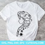 Frozen SVG, Princess SVG, Frozen Elsa SVG, Cut File, PNG, DXF, EPS, for Cricut and Silhouette