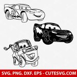 Lightning McQueen SVG | Lightning McQueen PNG | DXF EPS Cut Files for Cricut & Silhouette
