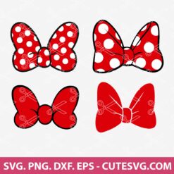 Minnie Bow SVG Cut File | Minnie SVG | Minnie Mouse Bow SVG | PNG | DXF