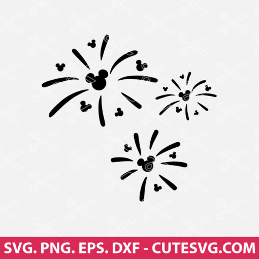 Mickey Fireworks SVG