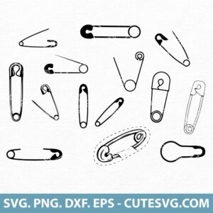 Safety Pin SVG