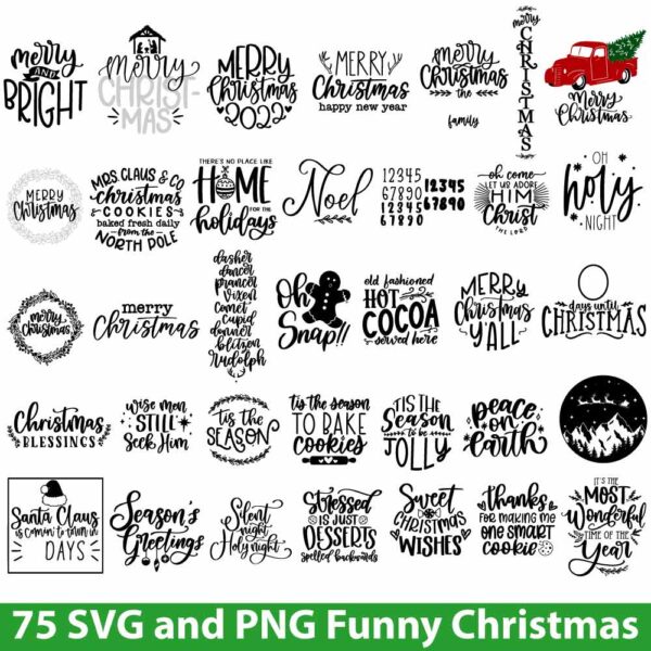 Funny Christmas SVG