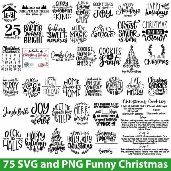 Funny Christmas SVG Bundle