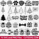 Funny Christmas SVG Bundle, Christmas Quote SVG, Snowflake SVG, Christmas SVG, Christmas Tree SVG, Santa SVG, Xmas SVG, PNG, Cut Files