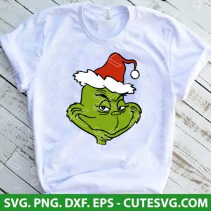 Grinch face svg, Christmas svg, Grinch svg file, Cartoon svg