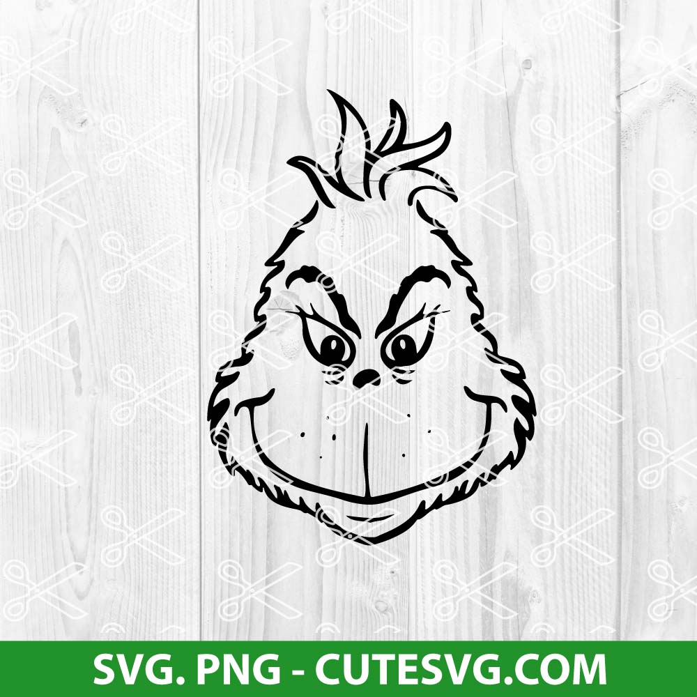 Grinch SVG, Christmas SVG Cut file, PNG, for Cricut and Silhouette