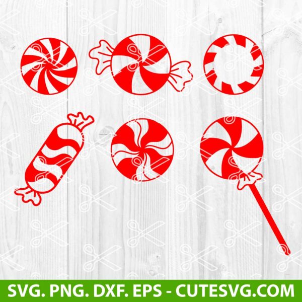 Peppermint Candy SVG